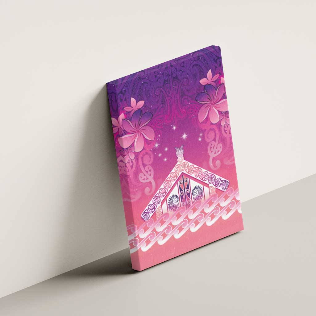New Zealand Matariki Canvas Wall Art Maori Marae Purple Galaxy