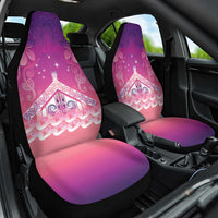 New Zealand Matariki Car Seat Cover Maori Marae Purple Galaxy