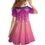 New Zealand Matariki Family Matching Long Sleeve Bodycon Dress and Hawaiian Shirt Maori Marae Purple Galaxy