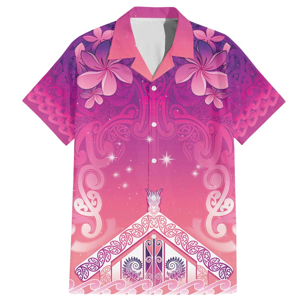 New Zealand Matariki Family Matching Tank Maxi Dress and Hawaiian Shirt Maori Marae Purple Galaxy