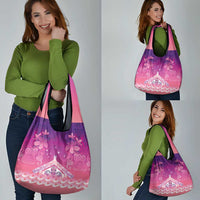 New Zealand Matariki Grocery Bag Maori Marae Purple Galaxy