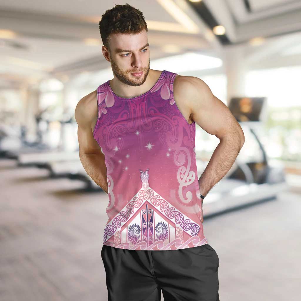 New Zealand Matariki Men Tank Top Maori Marae Purple Galaxy