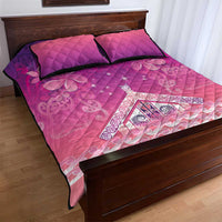 New Zealand Matariki Quilt Bed Set Maori Marae Purple Galaxy