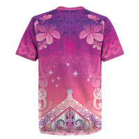 New Zealand Matariki Rugby Jersey Maori Marae Purple Galaxy