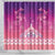 New Zealand Matariki Shower Curtain Maori Marae Purple Galaxy