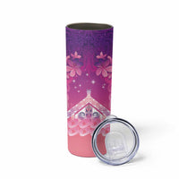 New Zealand Matariki Skinny Tumbler Maori Marae Purple Galaxy