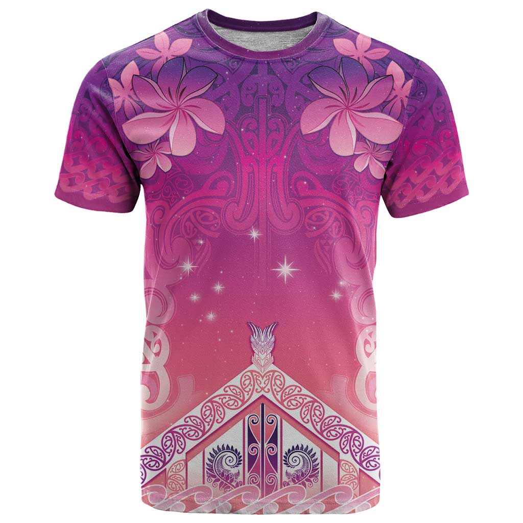 New Zealand Matariki T Shirt Maori Marae Purple Galaxy