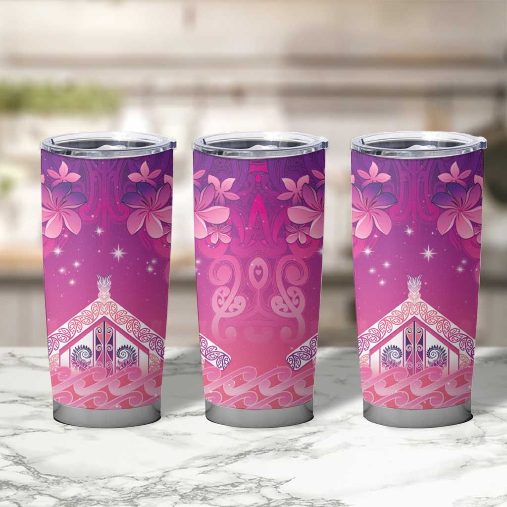 New Zealand Matariki Tumbler Cup Maori Marae Purple Galaxy