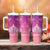 New Zealand Matariki Tumbler With Handle Maori Marae Purple Galaxy