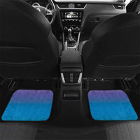 New Zealand Matariki Car Mats Maori Marae Cyan Galaxy