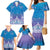 New Zealand Matariki Family Matching Mermaid Dress and Hawaiian Shirt Maori Marae Cyan Galaxy