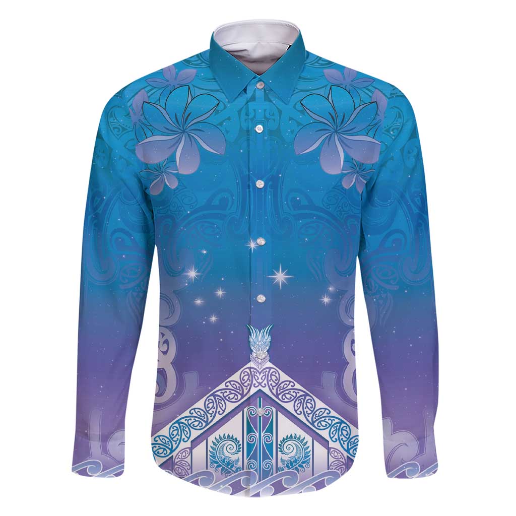 New Zealand Matariki Family Matching Short Sleeve Bodycon Dress and Hawaiian Shirt Maori Marae Cyan Galaxy