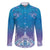 New Zealand Matariki Family Matching Tank Maxi Dress and Hawaiian Shirt Maori Marae Cyan Galaxy