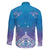 New Zealand Matariki Family Matching Tank Maxi Dress and Hawaiian Shirt Maori Marae Cyan Galaxy