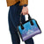 New Zealand Matariki Shoulder Handbag Maori Marae Cyan Galaxy