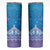 New Zealand Matariki Skinny Tumbler Maori Marae Cyan Galaxy