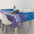 New Zealand Matariki Tablecloth Maori Marae Cyan Galaxy