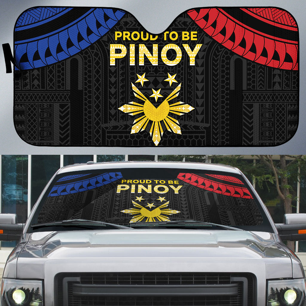 Philippines Independence Day Auto Sun Shade Proud To Be Pinoy