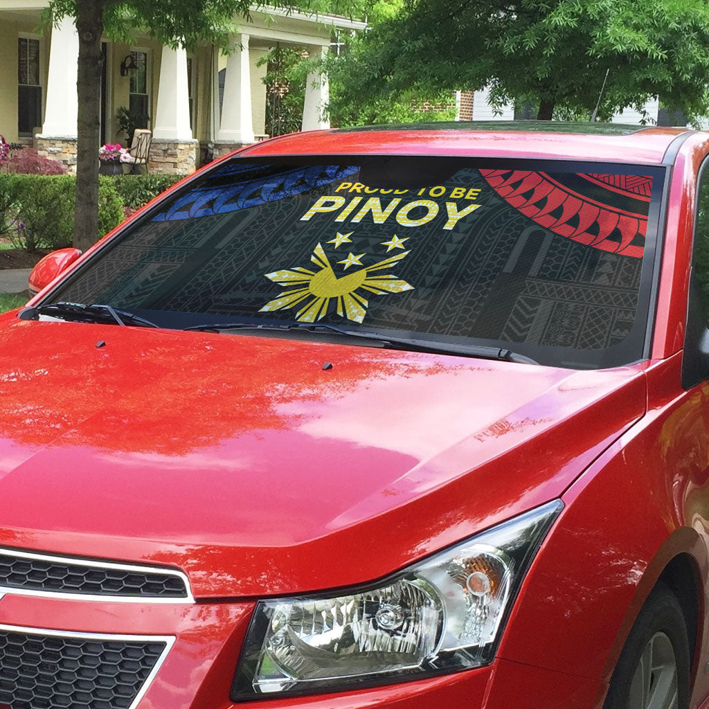 Philippines Independence Day Auto Sun Shade Proud To Be Pinoy