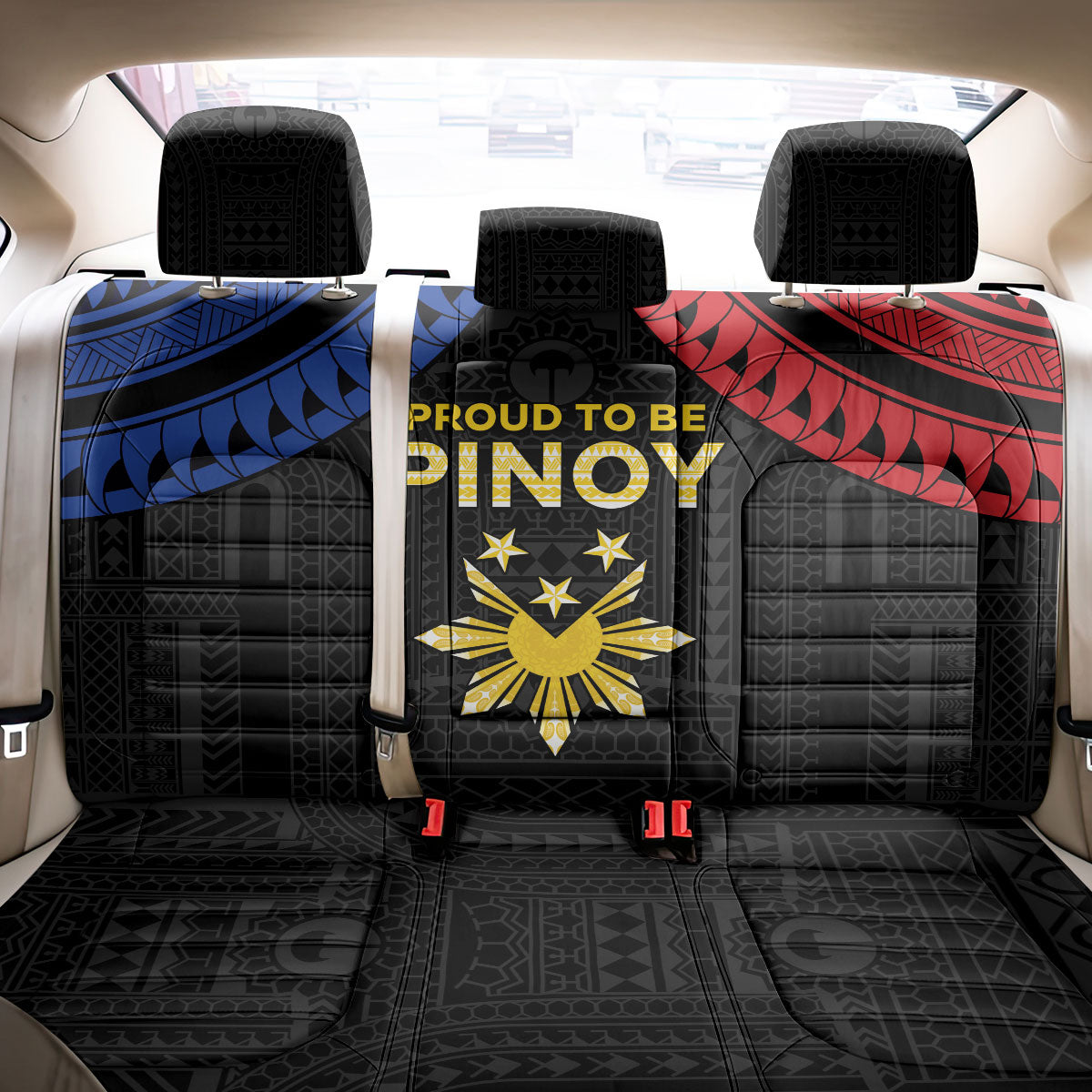 Philippines Independence Day Back Car Seat Cover Proud To Be Pinoy