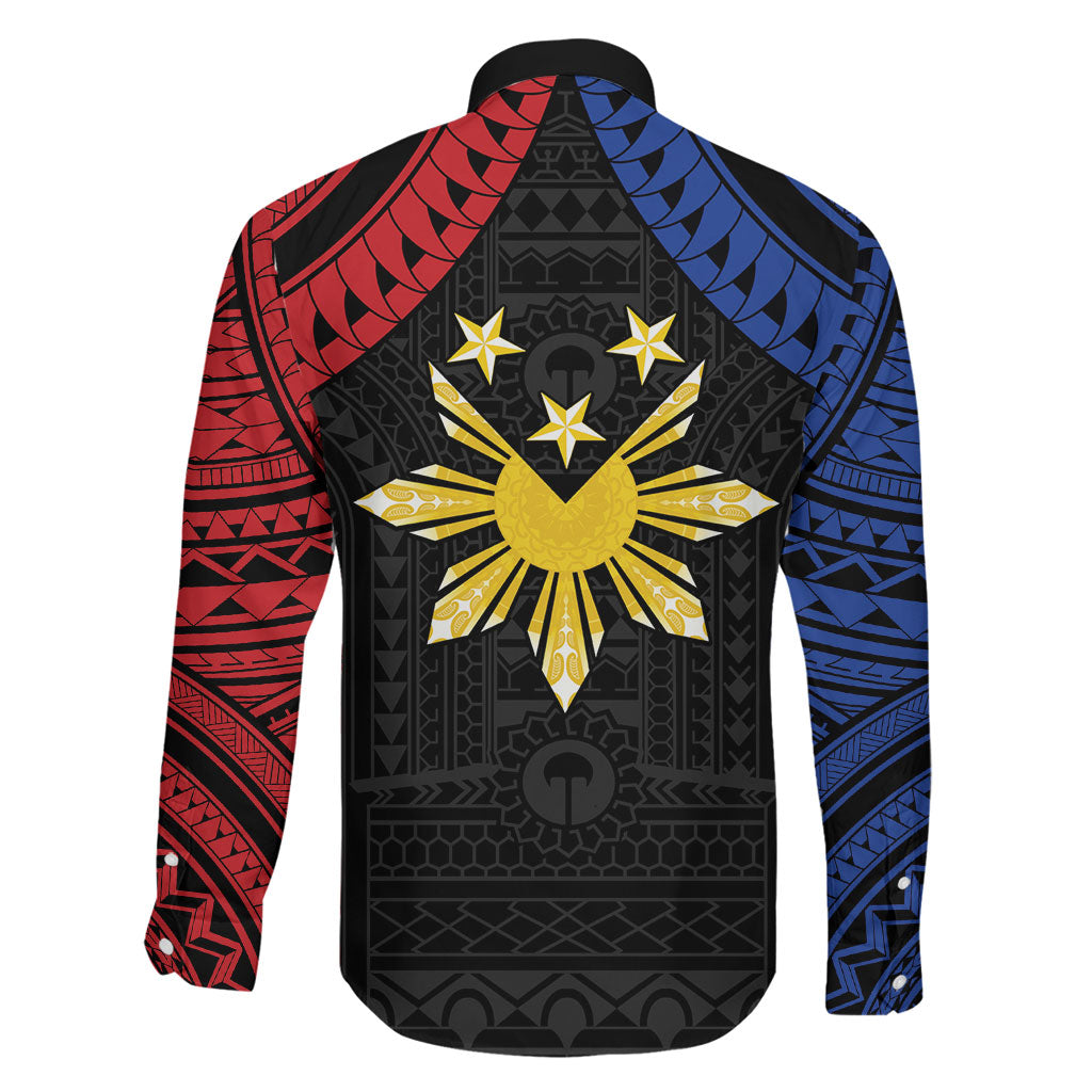 Philippines Independence Day Family Matching Off Shoulder Maxi Dress and Hawaiian Shirt Proud To Be Pinoy LT05 - Polynesian Pride