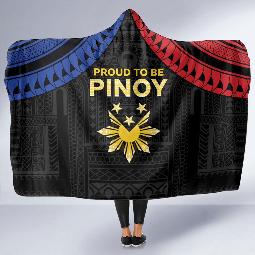 Philippines Independence Day Hooded Blanket Proud To Be Pinoy