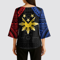 Philippines Independence Day Kimono Sleeve Blouse Proud To Be Pinoy