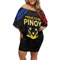 Philippines Independence Day Off Shoulder Short Dress Proud To Be Pinoy