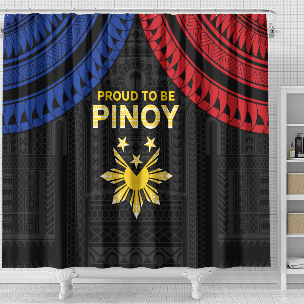 Philippines Independence Day Shower Curtain Proud To Be Pinoy