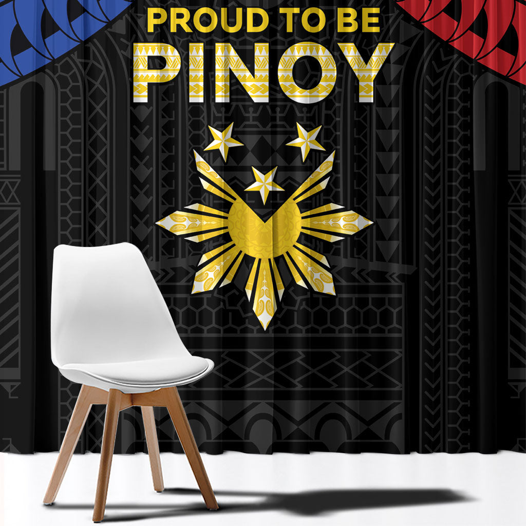 Philippines Independence Day Window Curtain Proud To Be Pinoy