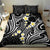 Plumeria With Black Polynesian Tattoo Pattern Bedding Set