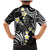 Plumeria With Black Polynesian Tattoo Pattern Family Matching Mermaid Dress and Hawaiian Shirt