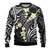 Plumeria With Black Polynesian Tattoo Pattern Ugly Christmas Sweater