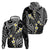 Plumeria With Black Polynesian Tattoo Pattern Zip Hoodie