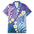 Plumeria With Galaxy Polynesian Tattoo Pattern Family Matching Mermaid Dress and Hawaiian Shirt