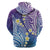 Plumeria With Galaxy Polynesian Tattoo Pattern Hoodie