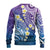 Plumeria With Galaxy Polynesian Tattoo Pattern Ugly Christmas Sweater