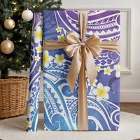 Plumeria With Galaxy Polynesian Tattoo Pattern Wrapping Paper - Polynesian Pride