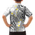 Plumeria With White Polynesian Tattoo Pattern Family Matching Long Sleeve Bodycon Dress and Hawaiian Shirt