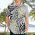 Plumeria With White Polynesian Tattoo Pattern Hawaiian Shirt