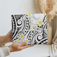 Plumeria With White Polynesian Tattoo Pattern Wrapping Paper - Polynesian Pride