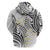 Plumeria With White Polynesian Tattoo Pattern Zip Hoodie
