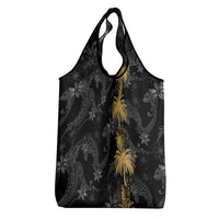 Hawaiian Honu And Surfboards Grocery Bag Gold Style - Polynesian Pride
