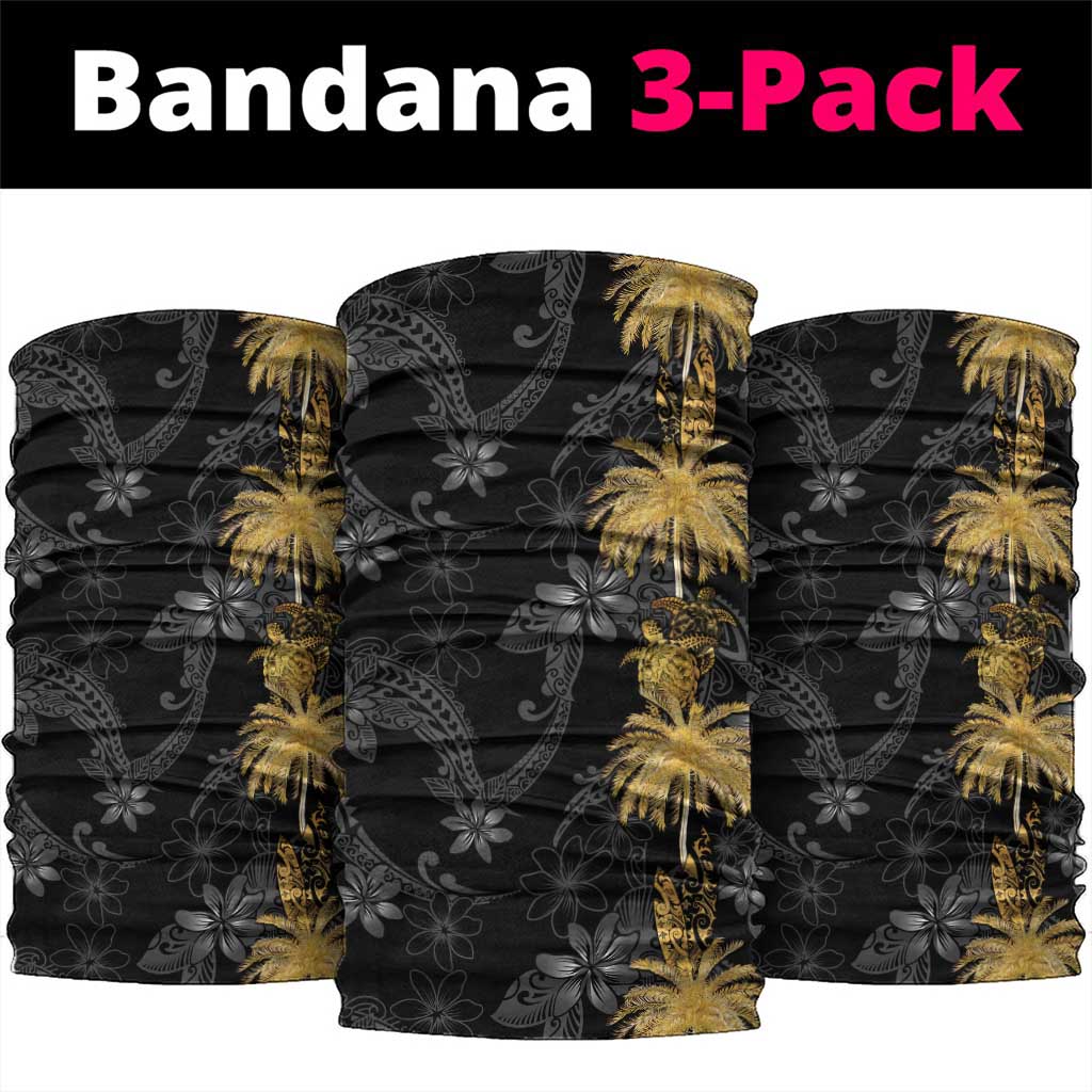 Hawaiian Honu And Surfboards Neck Gaiter Gold Style - Polynesian Pride