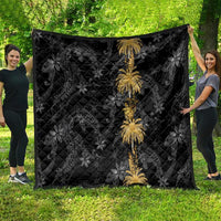 Hawaiian Honu And Surfboards Quilt Gold Style - Polynesian Pride