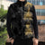 Hawaiian Honu And Surfboards Sleeveless Puffer Jacket Gold Style - Polynesian Pride