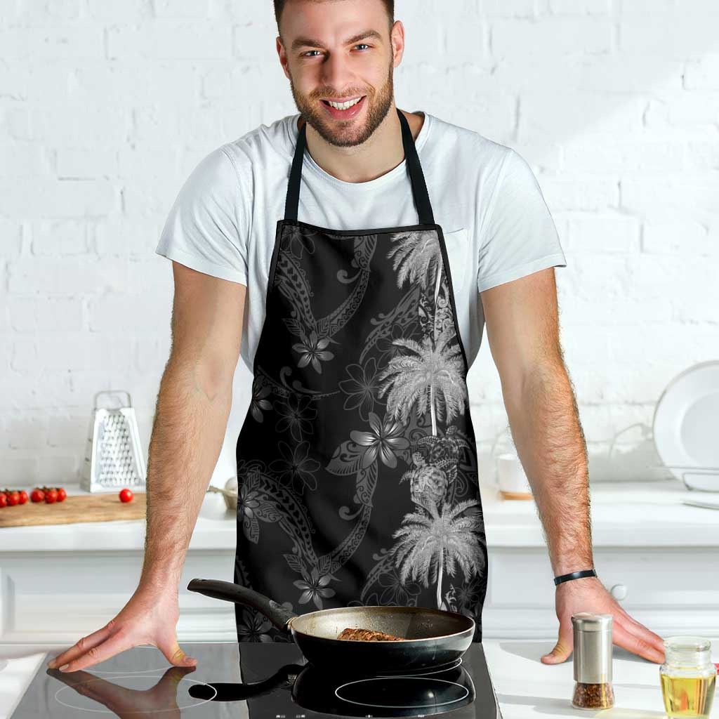 Hawaiian Honu And Surfboards Apron Silver Style - Polynesian Pride