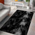 Hawaiian Honu And Surfboards Area Rug Silver Style - Polynesian Pride