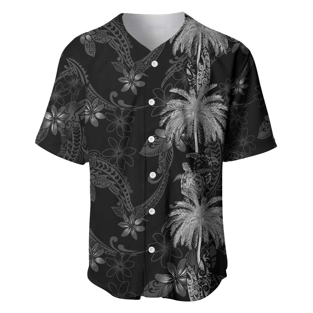 Hawaiian Honu And Surfboards Baseball Jersey Silver Style LT05 Silver - Polynesian Pride