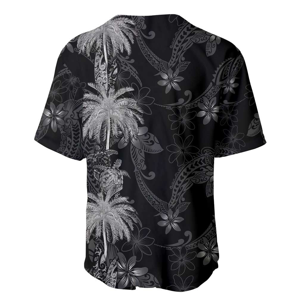 Hawaiian Honu And Surfboards Baseball Jersey Silver Style LT05 - Polynesian Pride